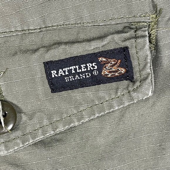 Two-Tone Olive & Tan Mens Pants By Rattlers Brand Cotton Blend 34x31(33x31) USA - Picture 2 of 10